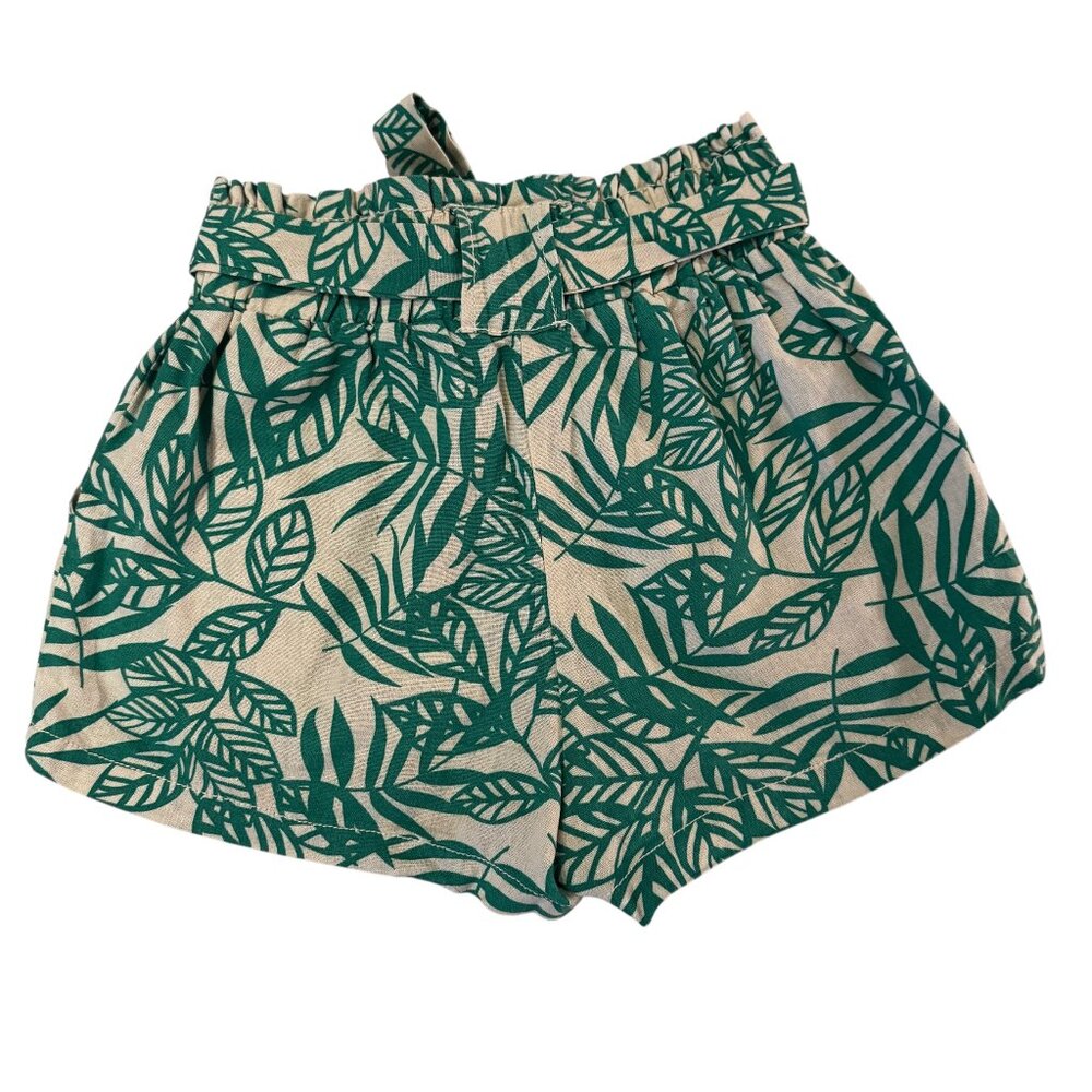 CALI 1850 Los Angeles 50700-LNN282 Green & White Tropical Print Shorts Size XS - Picture 3 of 7